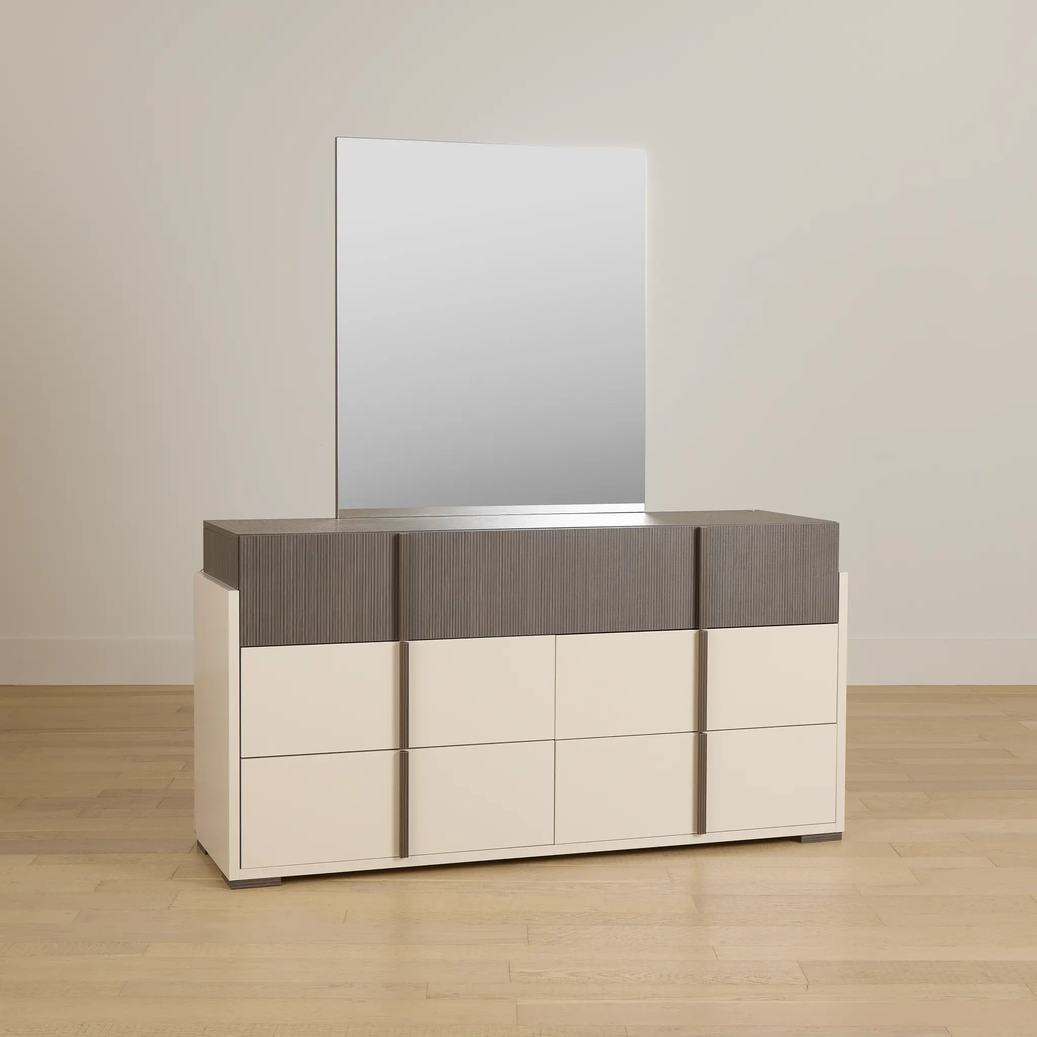 Sienna Two-tone Dresser & Mirror Sienna Two-tone Dresser & Mirror