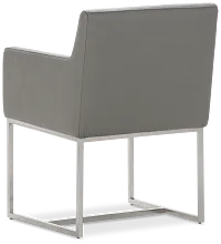 Miami Gray Micro Upholstered Arm Chair