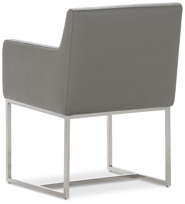 Miami Gray Micro Upholstered Arm Chair