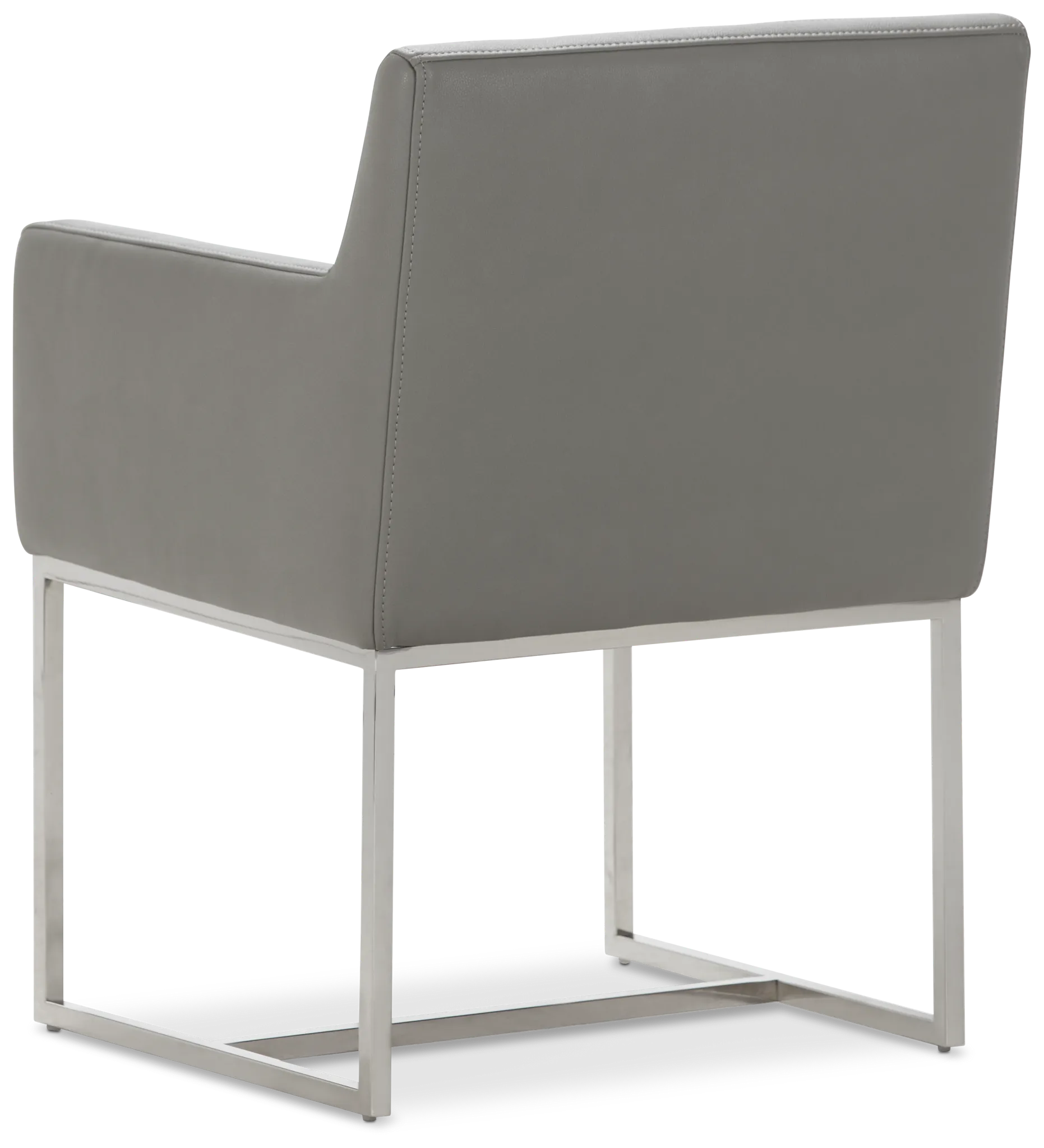 Miami Gray Micro Upholstered Arm Chair