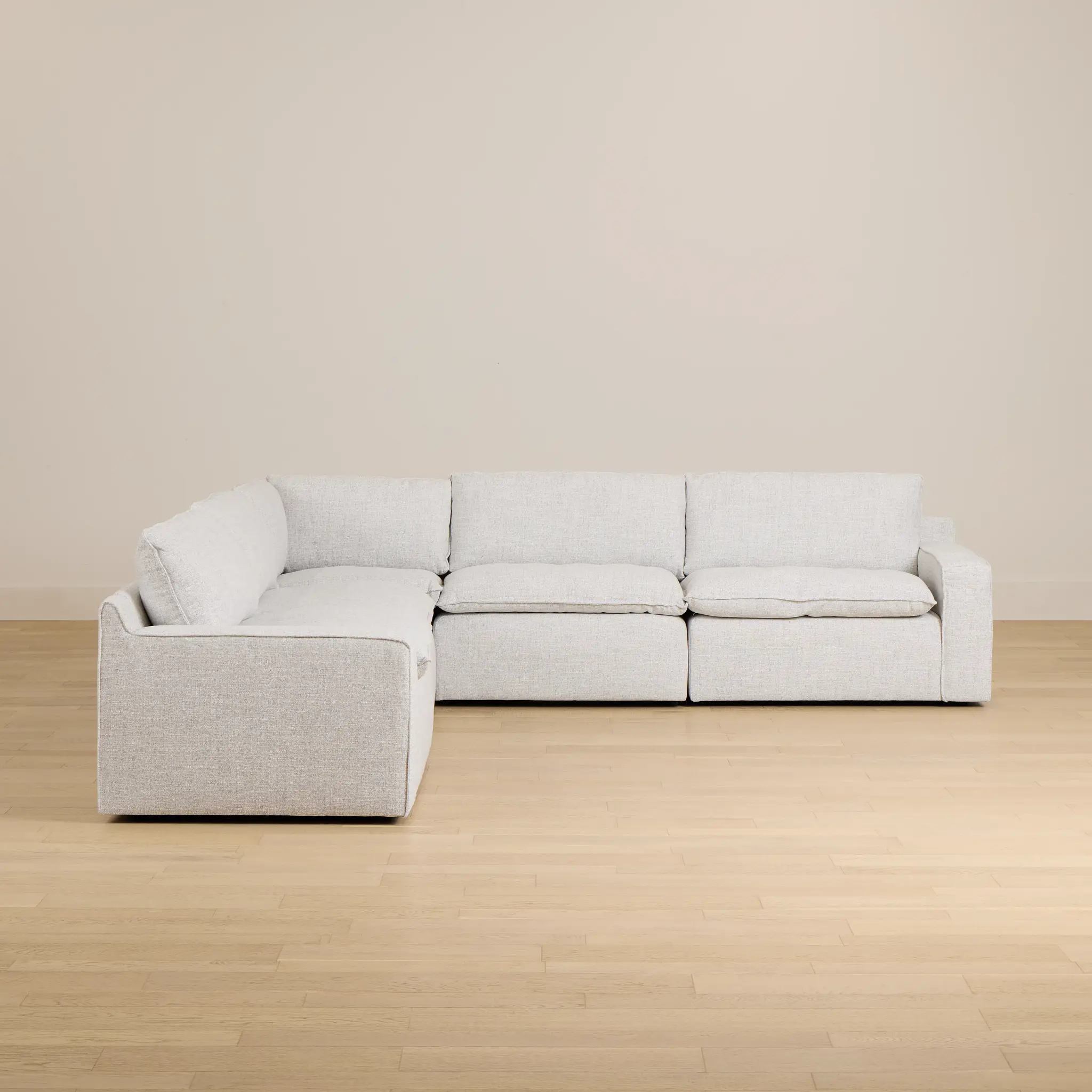 Aurora Light Gray Micro Small Two-arm Sectional Aurora Light Gray Micro Small Two-arm Sectional