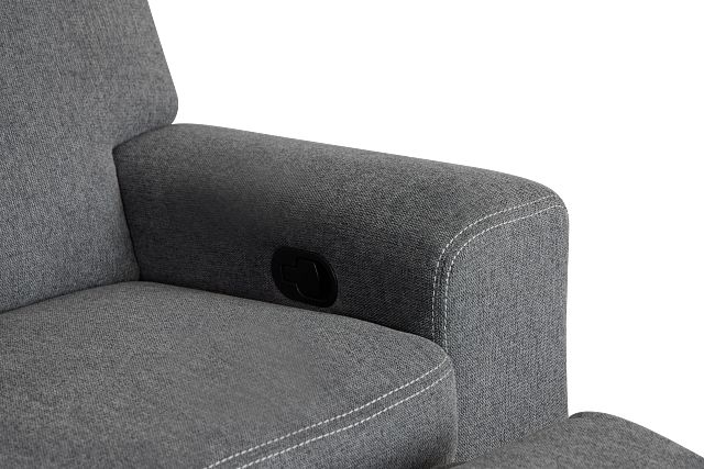 Callum Dark Gray Fabric Reclining Sofa