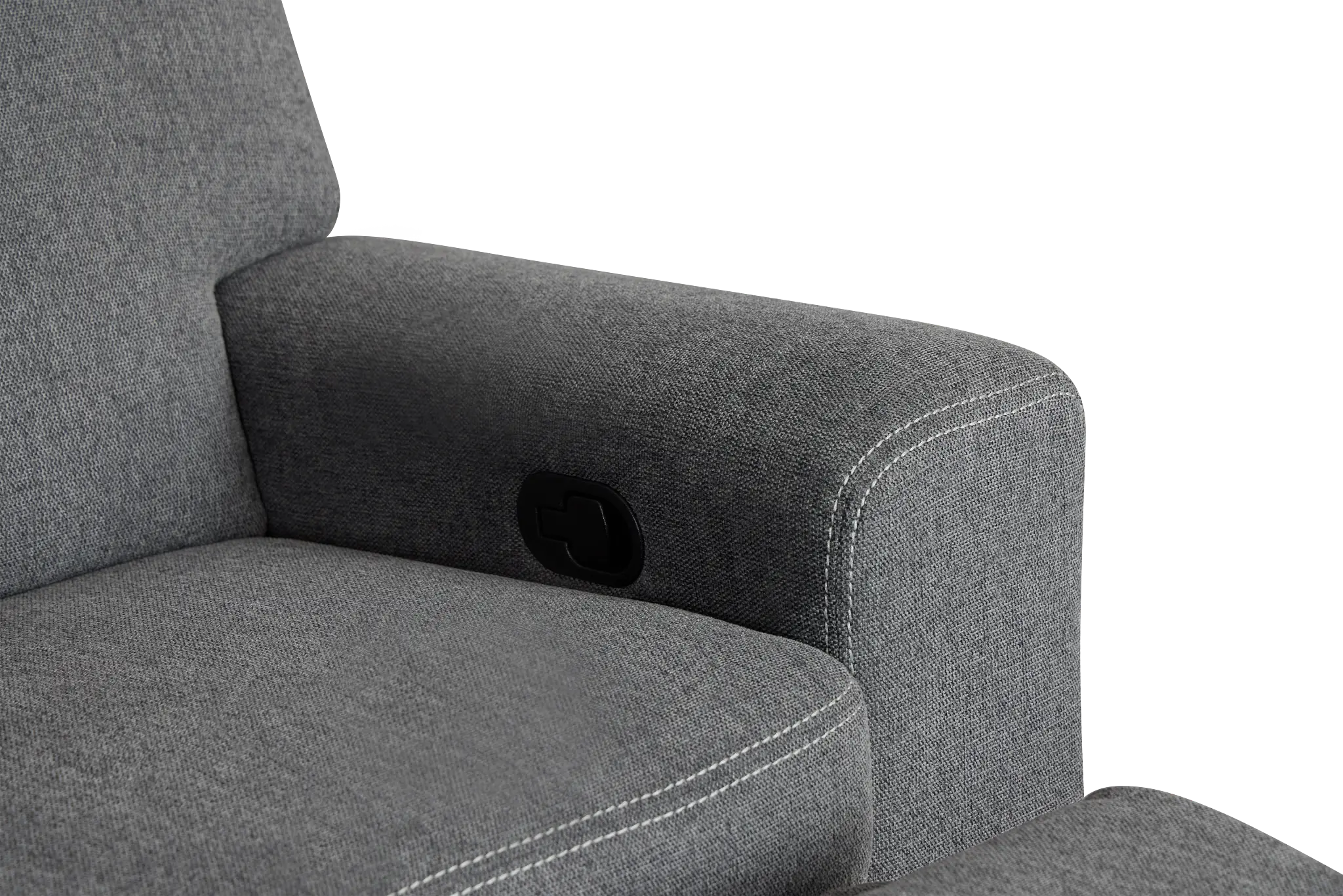 Callum Dark Gray Fabric Reclining Sofa Callum Dark Gray Fabric Reclining Sofa