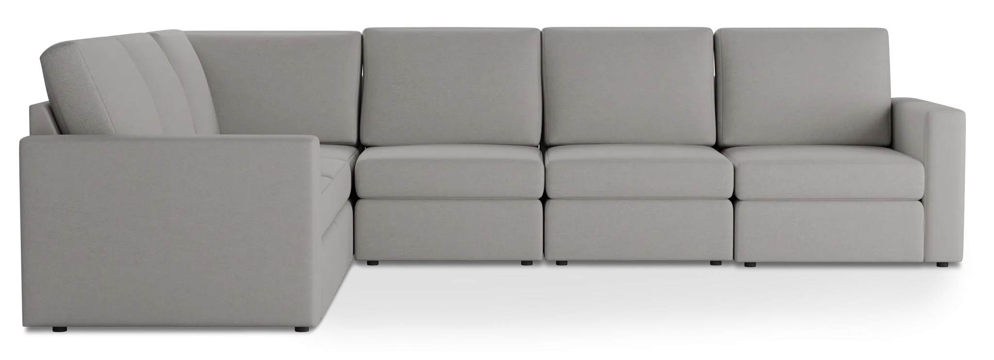 Citymod Light Gray Fabric Medium Two-arm Sectional