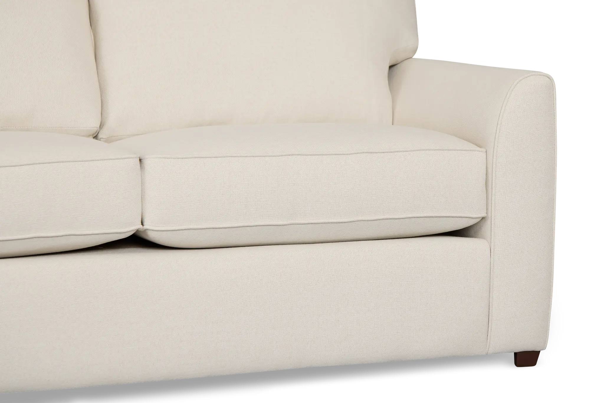 Tate Light Beige Fabric Medium 2-arm Right Cooling Memory Foam Sleeper Sec Tate Light Beige Fabric Medium 2-arm Right Cooling Memory Foam Sleeper Sec