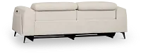 Reyna Light Beige Fabric Power Reclining Sofa