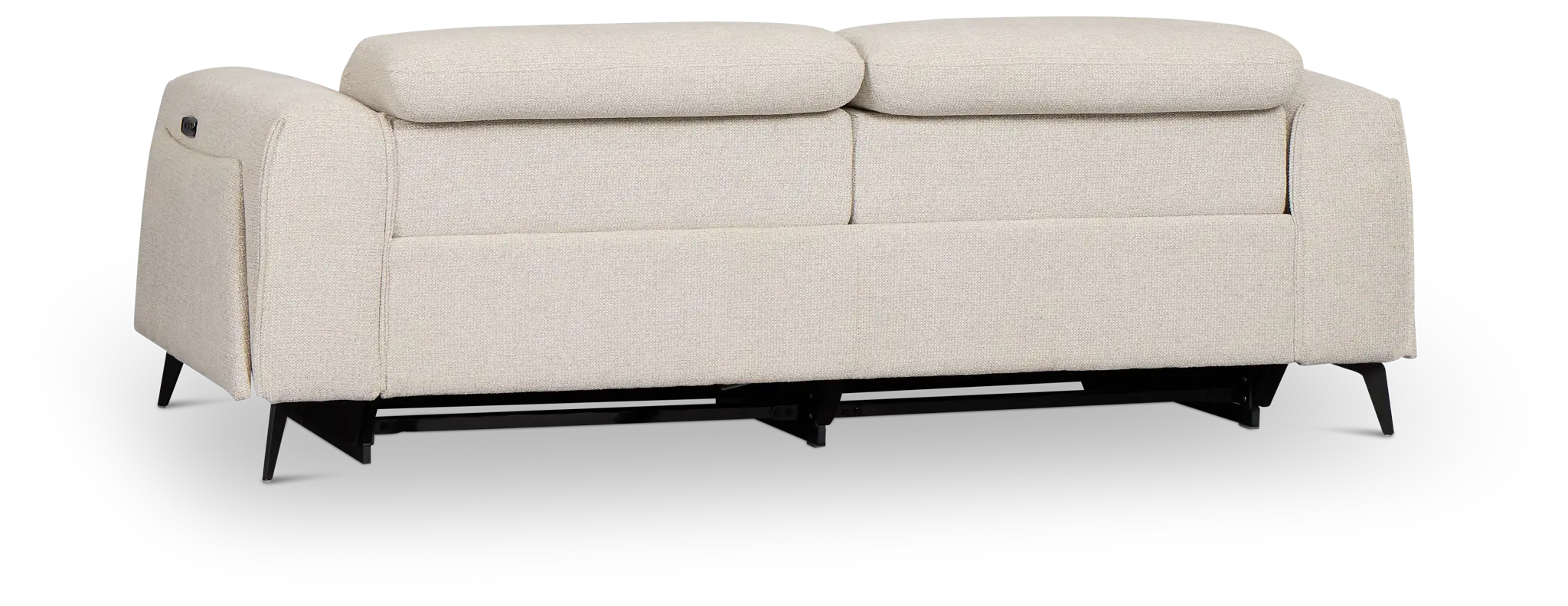 Reyna Light Beige Fabric Power Reclining Sofa Reyna Light Beige Fabric Power Reclining Sofa