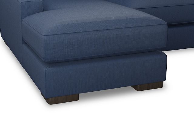 Edgewater Revenue Dark Blue Medium Left Chaise Sectional