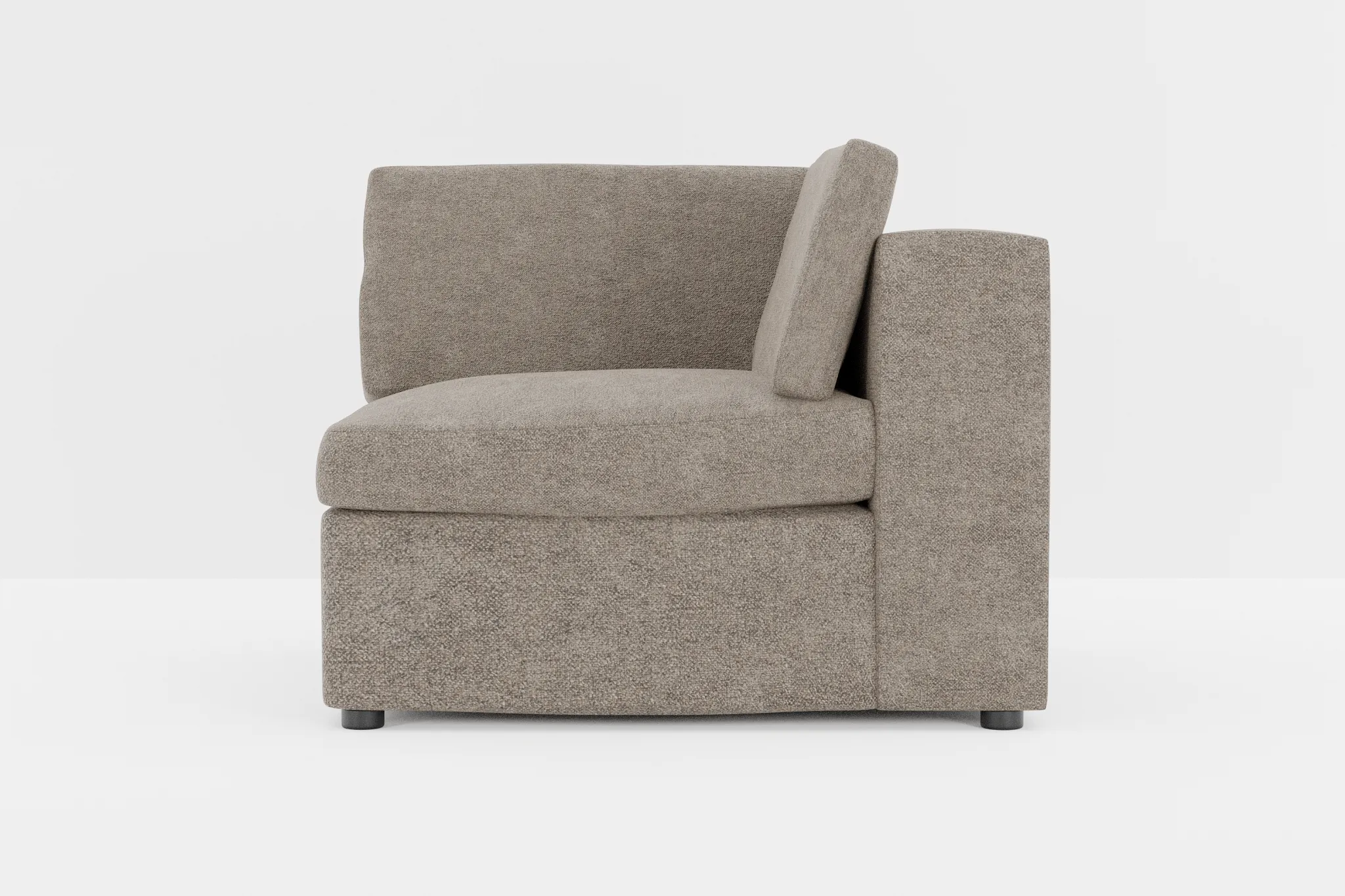 Destin Elite Brown Fabric Corner Chair