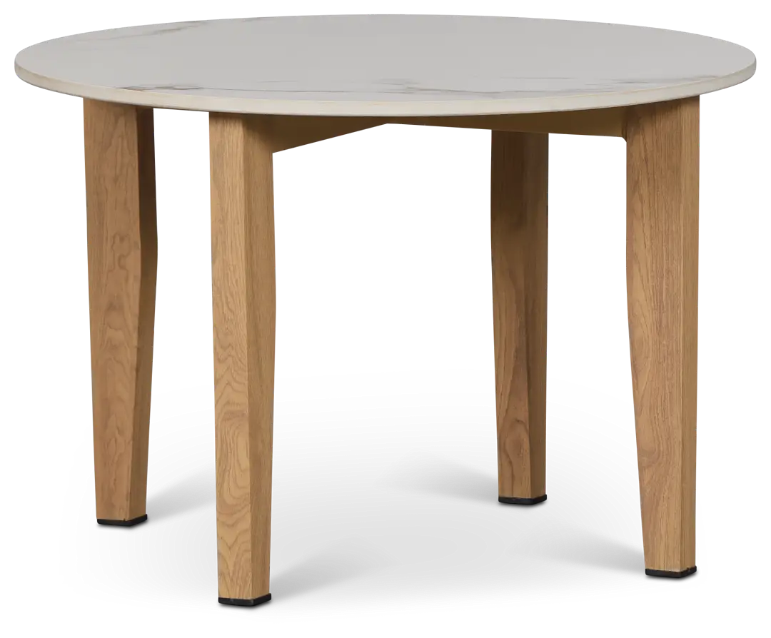 Paros Light Tone Round End Table Paros Light Tone Round End Table