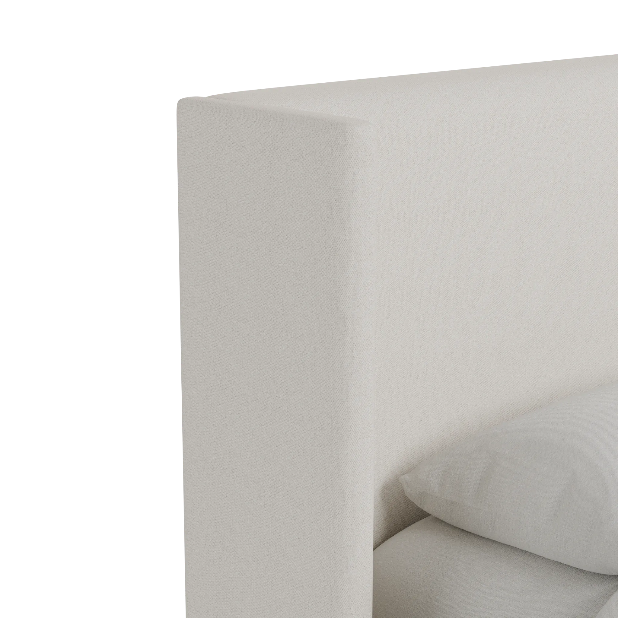 Captiva Gellar Beige 48" Upholstered Shelter Bed