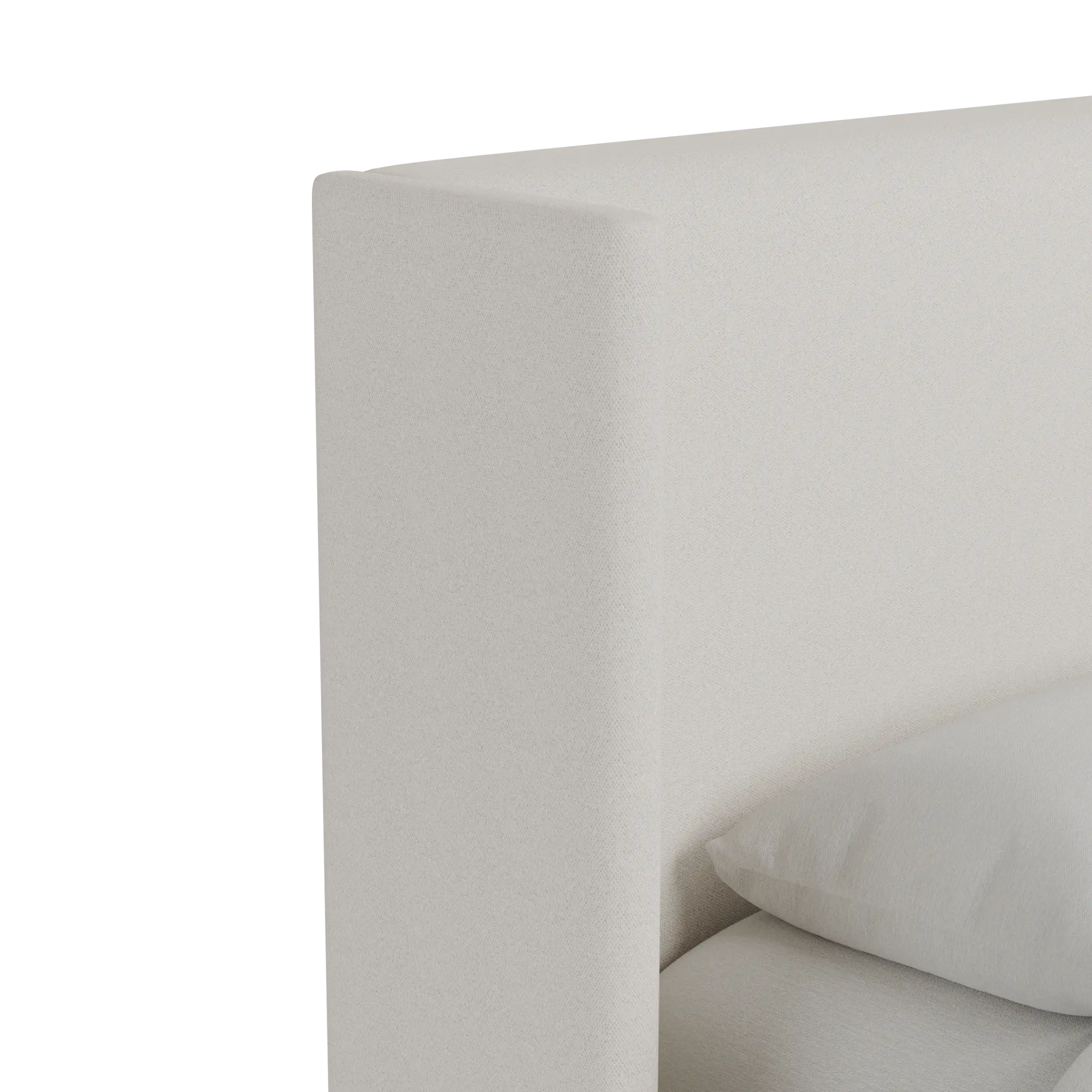 Captiva Gellar Beige 48" Upholstered Shelter Bed Captiva Gellar Beige 48" Upholstered Shelter Bed