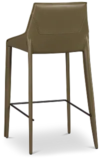 Wayne Dark Green 27" Upholstered Barstool