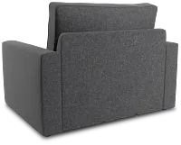 Siesta Delray Dark Gray Fabric Memory Foam Sleeper