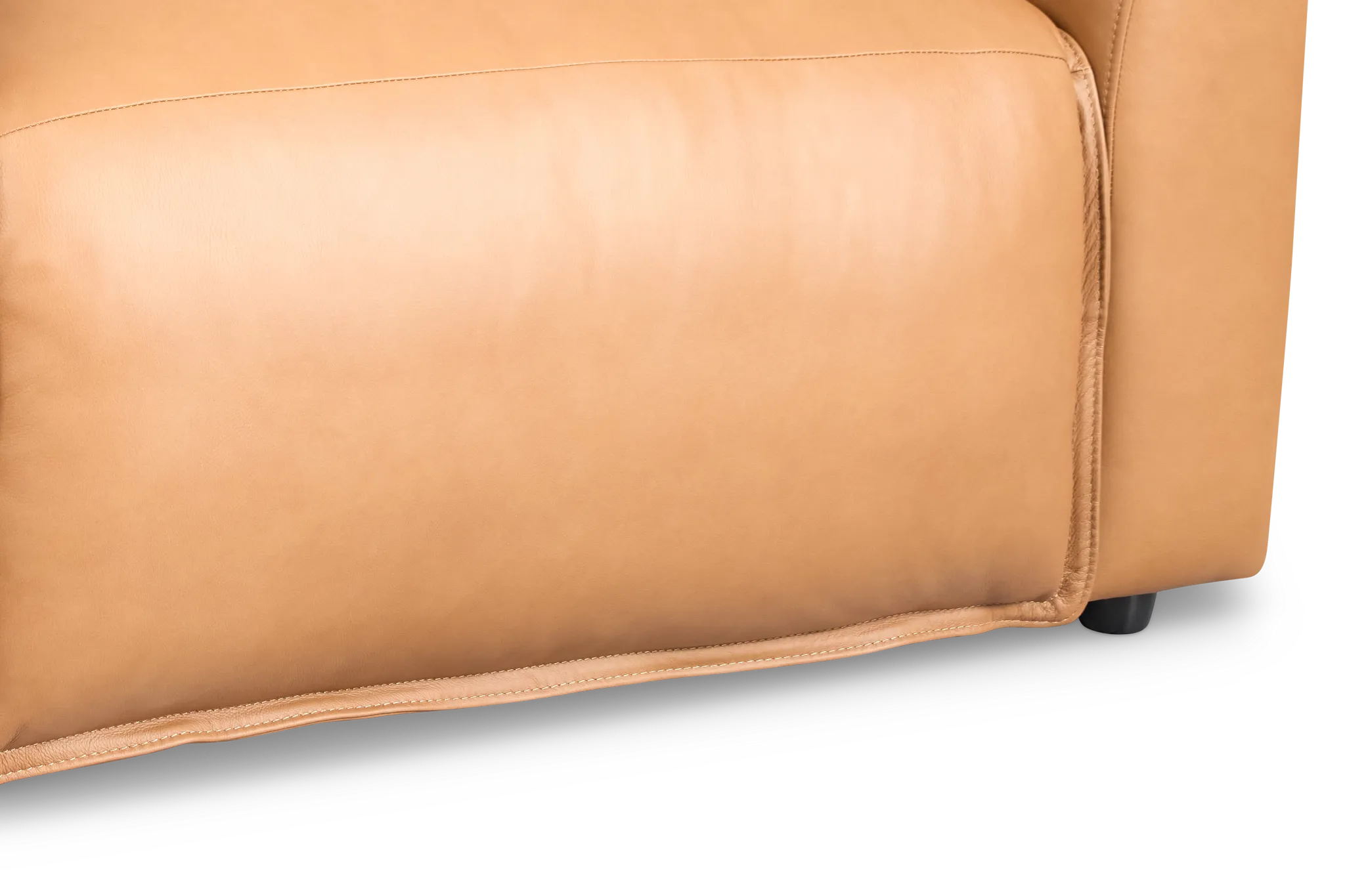 Edison Medium Brown Lthr/vinyl Power Recliner With Power Headrest