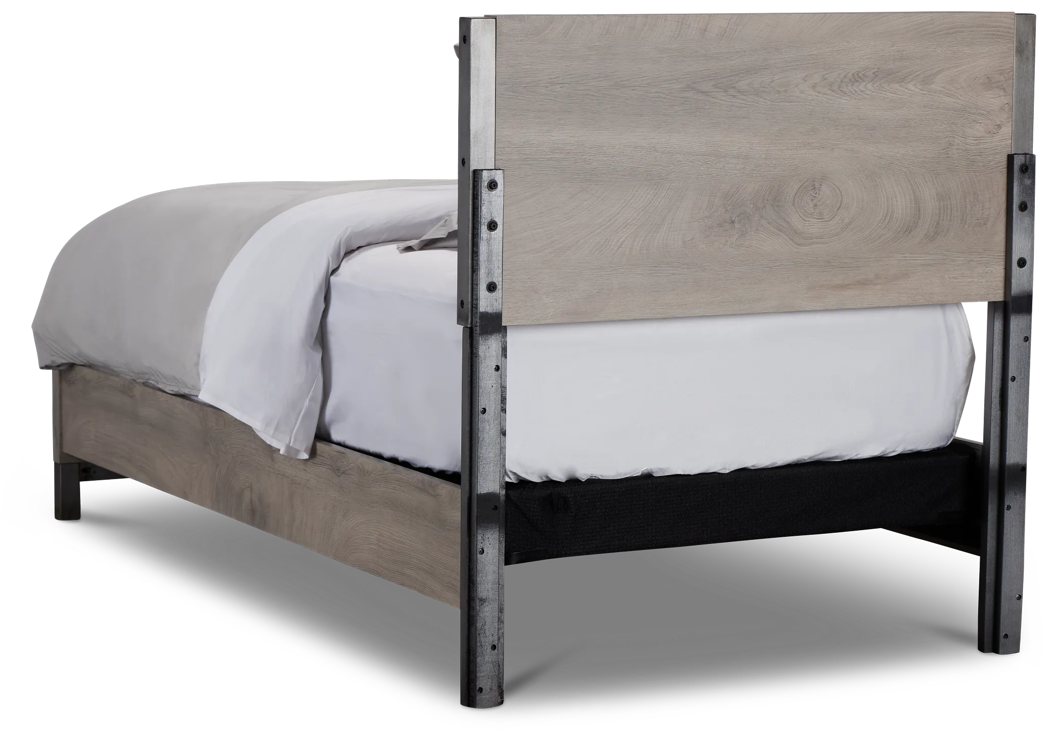 Evanston Gray Panel Bed