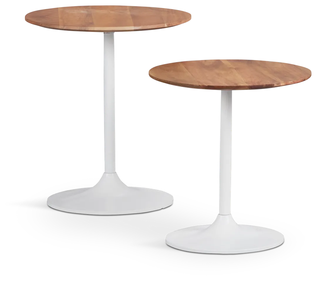 Stella Two-tone Set Of 2 Nesting Tables