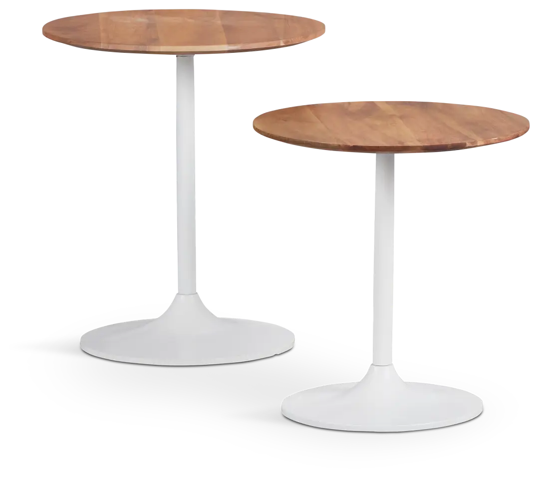 Stella Two-tone Set Of 2 Nesting Tables Stella Two-tone Set Of 2 Nesting Tables