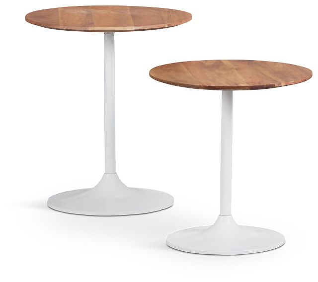 Stella Two-tone Set Of 2 Nesting Tables