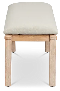 Park City Light Tone Upholstered Dining Bench