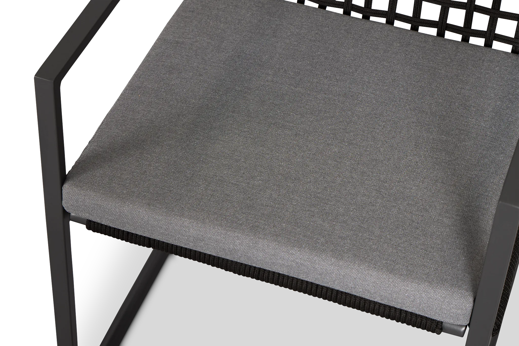 Sunrise Dark Gray Aluminum Arm Chair