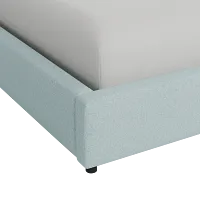 Grayton Elite Light Blue 44" Upholstered Platform Bed