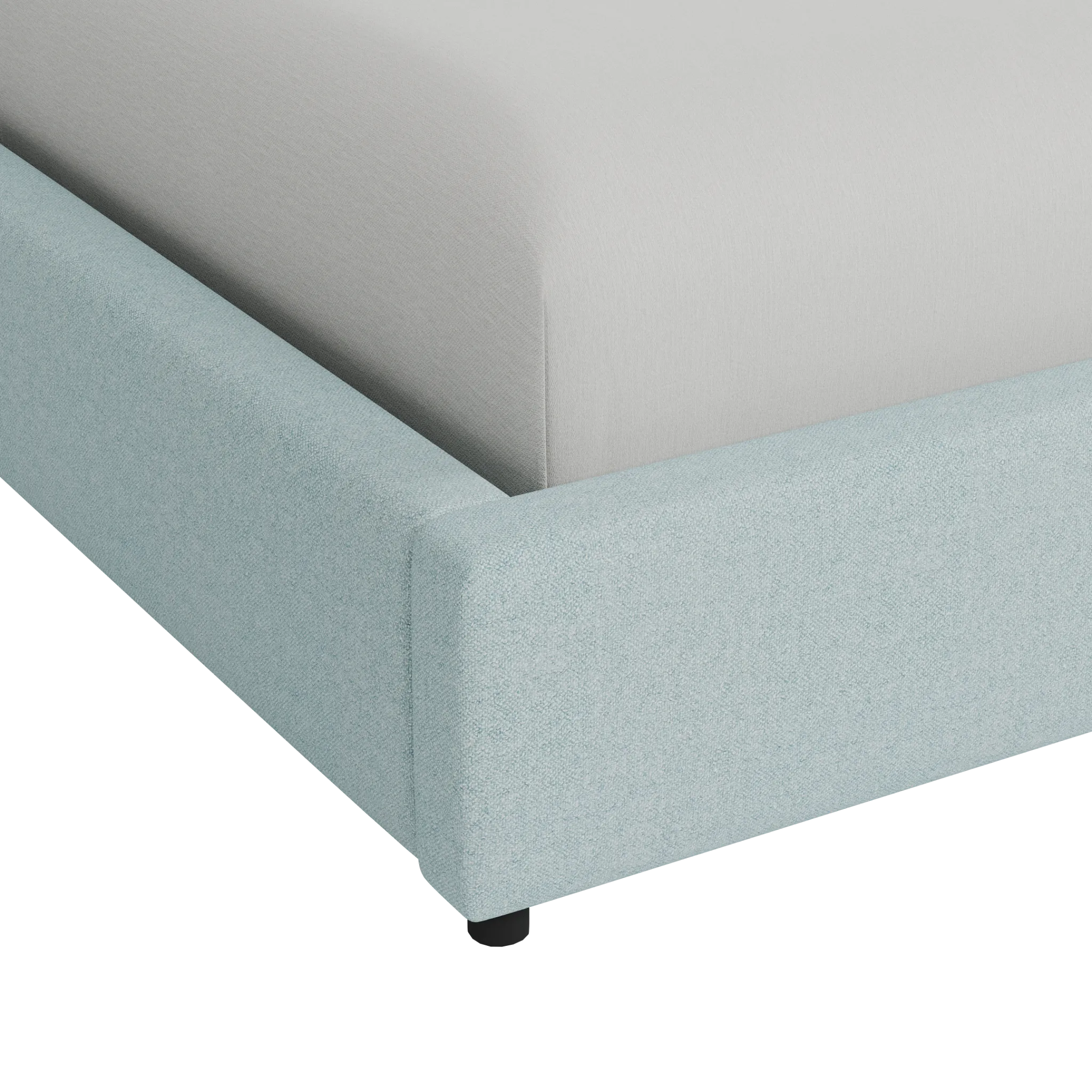 Grayton Elite Light Blue 44" Upholstered Platform Bed