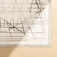 Paula Silver 5x8 Area Rug