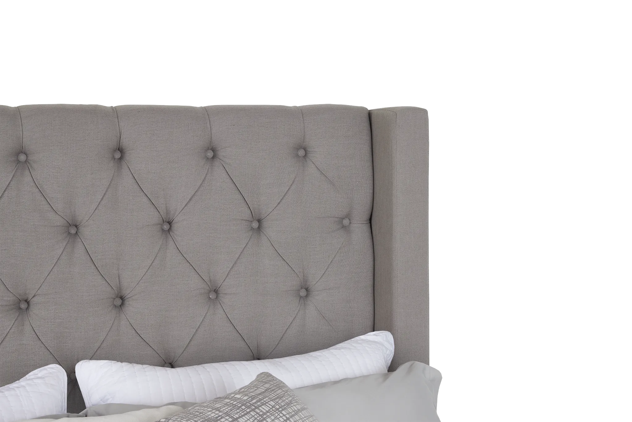 Lacey Gray Uph Platform Bed