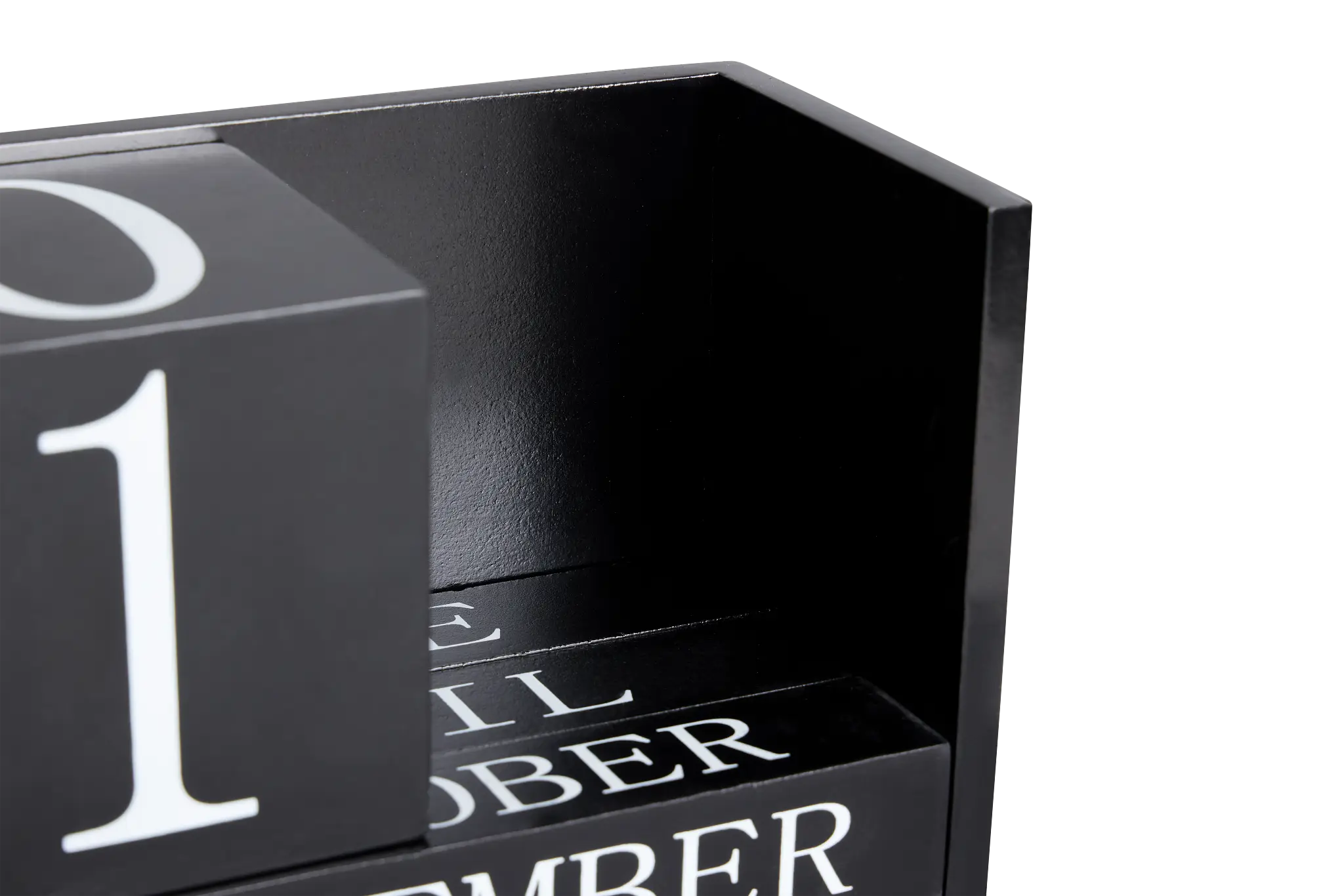 Kibo Black Wood Calendar Kibo Black Wood Calendar