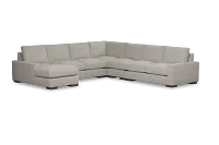 Edgewater Revenue Beige Large Left Chaise Sectional