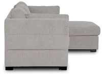 Amber Light Gray Fabric Small Right Chaise Storage Sleeper Sectional