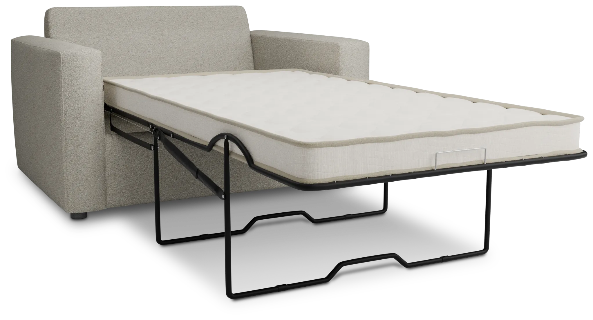 Siesta Elite Gray Fabric Innerspring Sleeper