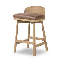 Four Hands Cloris Light Tone 24" Upholstered Barstool