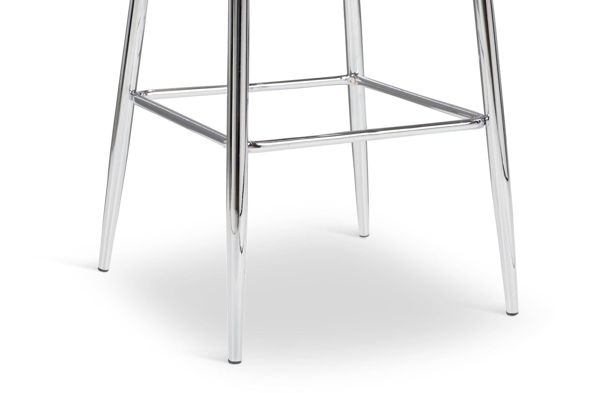 Havana Whitemicro Upholstered 30" Barstool W/ Chrome Legs