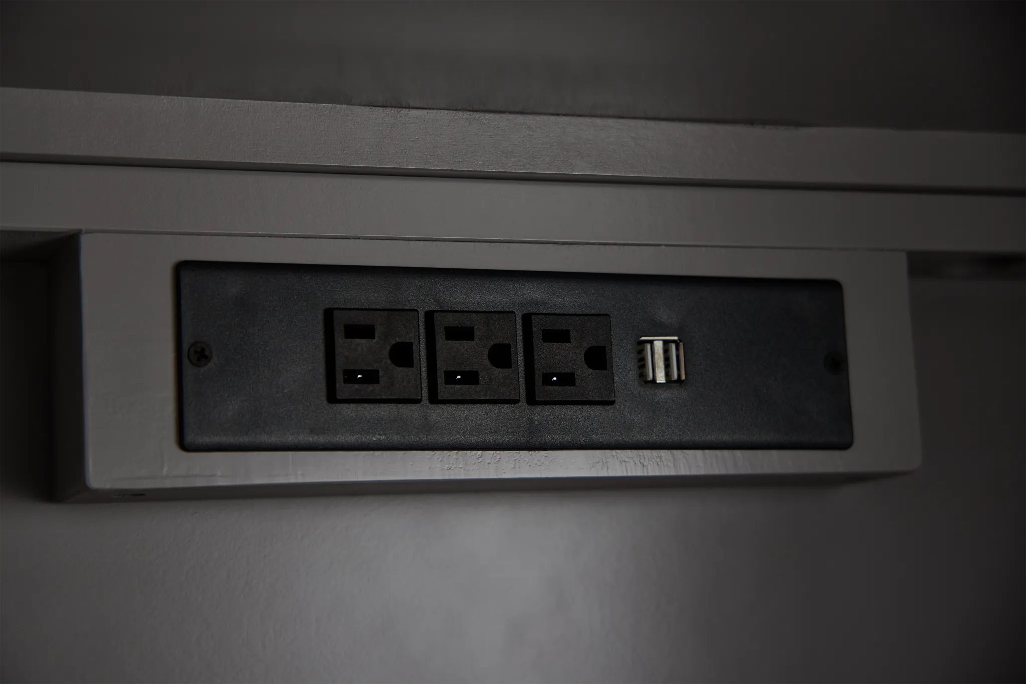 Newport Gray Peninsula Desk