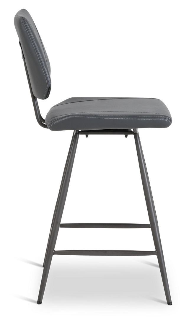 Gunnar Dark Gray 24" Upholstered Barstool