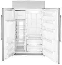 Cafe 48 Series Stainless Steel 48" Built In Side By Side Refrigerator