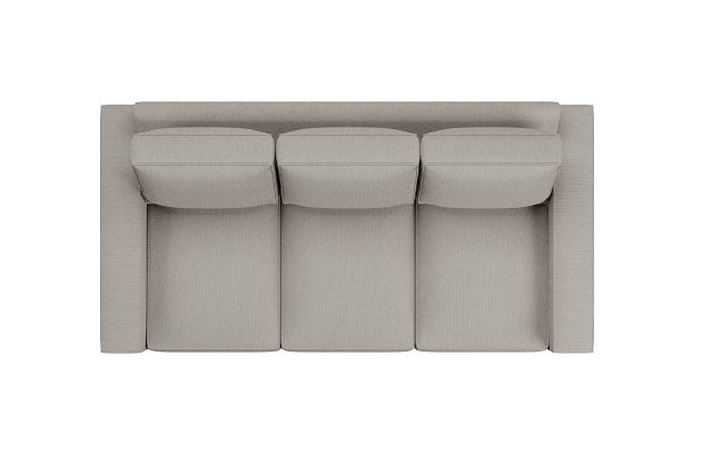 Edgewater Revenue Beige 84" Sofa W/ 3 Cushions