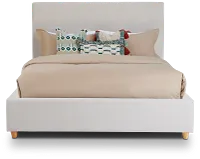 Chelsea Light Beige Uph Platform Bed