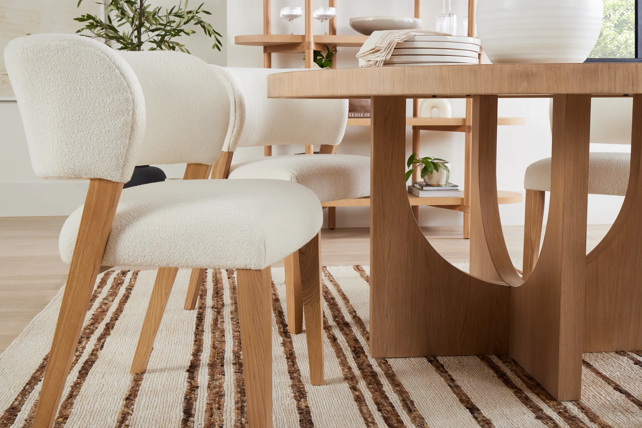 Malibu White Upholstered Side Chair