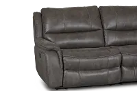 Dober Dark Gray Micro Small Two-arm Power Reclining Sectional