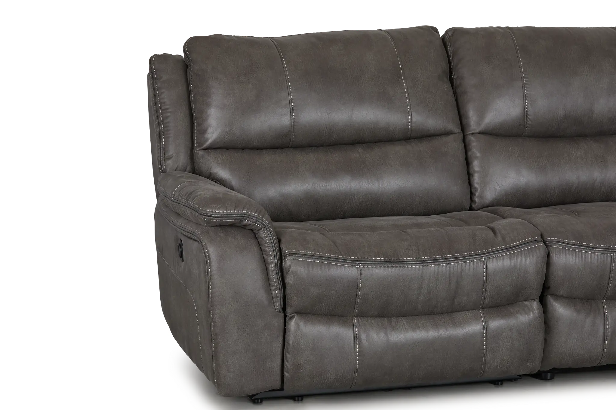 Dober Dark Gray Micro Small Two-arm Power Reclining Sectional Dober Dark Gray Micro Small Two-arm Power Reclining Sectional