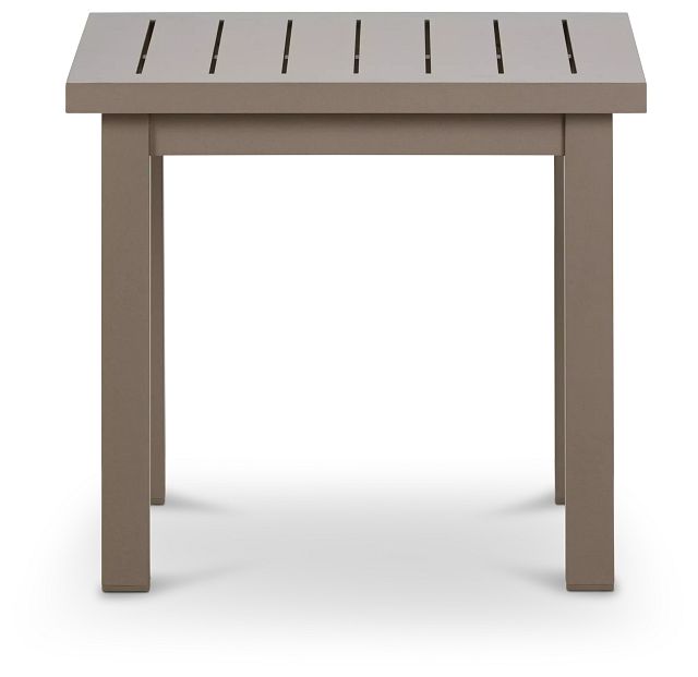 Raleigh Taupe Aluminum End Table