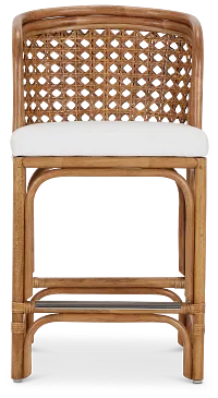 Maui Light Tonewoven 24" Upholstered Barstool