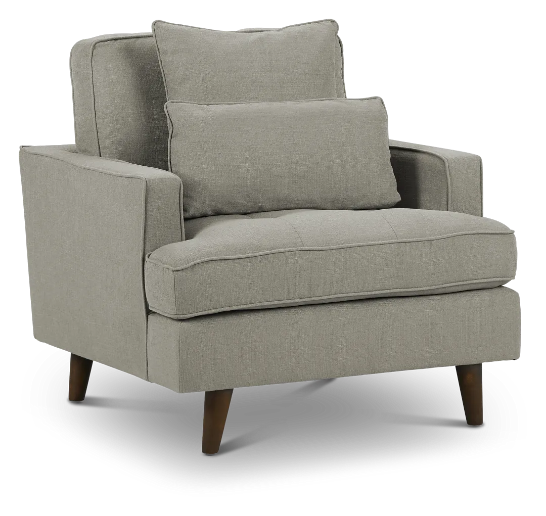 Tori Light Gray Fabric Chair