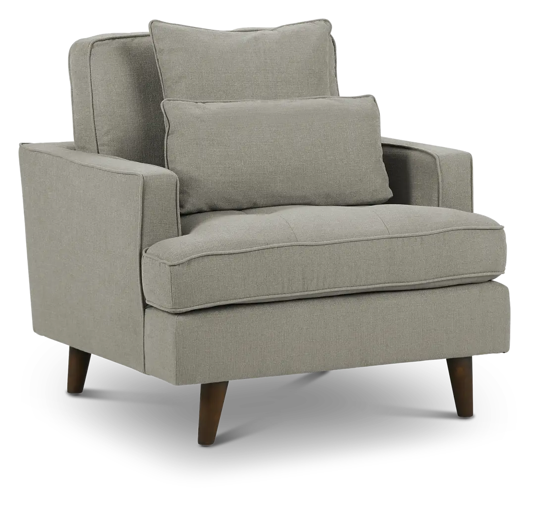 Tori Light Gray Fabric Chair Tori Light Gray Fabric Chair