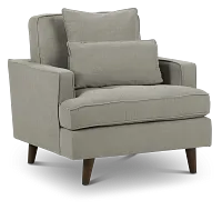 Tori Light Gray Fabric Chair