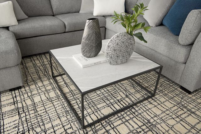 Joliet Gray Square Coffee Table