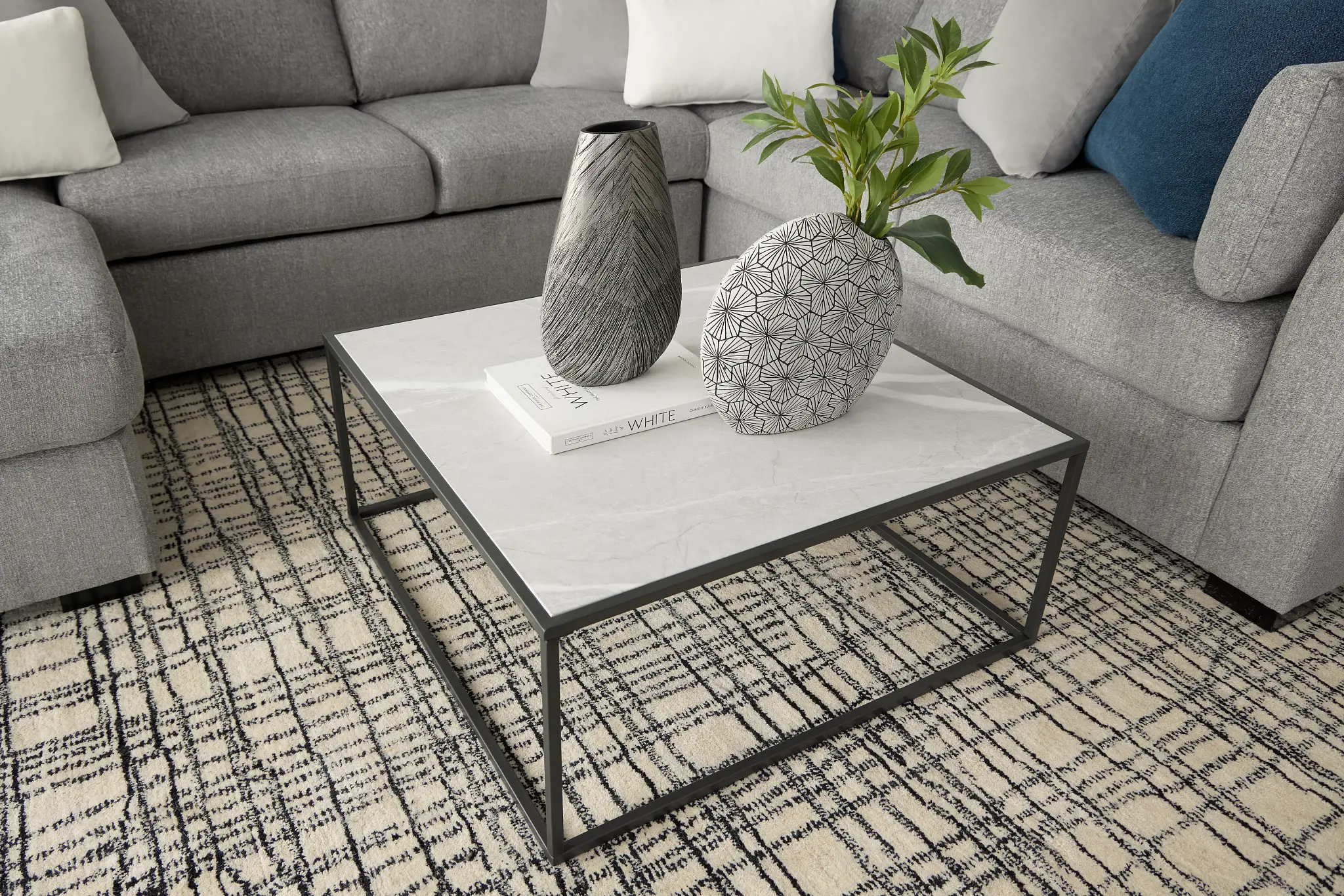 Joliet Gray Square Coffee Table Joliet Gray Square Coffee Table